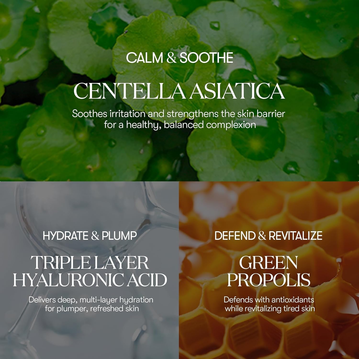 CICA Daily Soothing Mask 30 Sheets, Centella Asiatica & Hyaluronic Acid for Moisturizing & Hydrating, Instant Calm & Glow, Skin Softening Facial Mask, Korean Face Mask