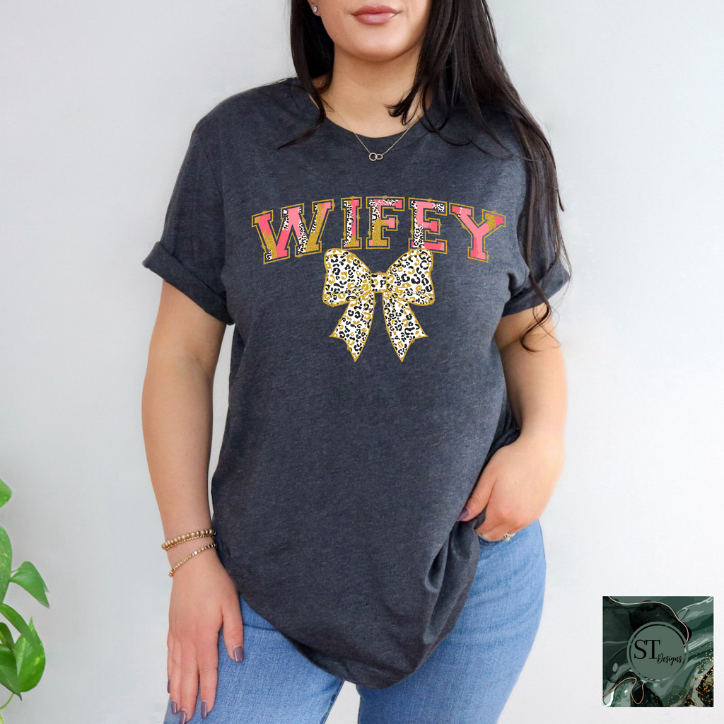 Wifey Cheetah Bow