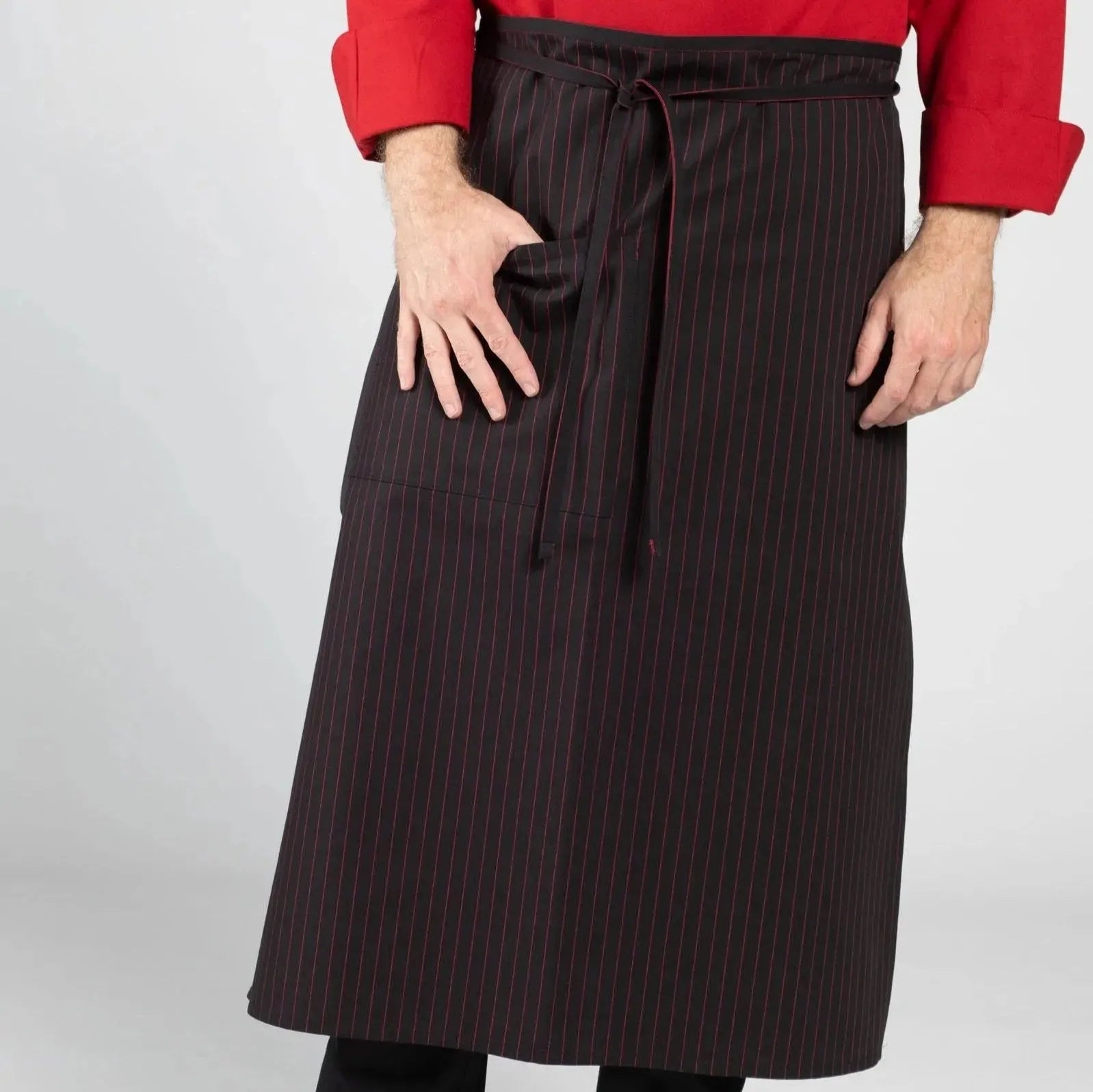 Twill Cotton Blend Full Bistro Aprons with one Pocket