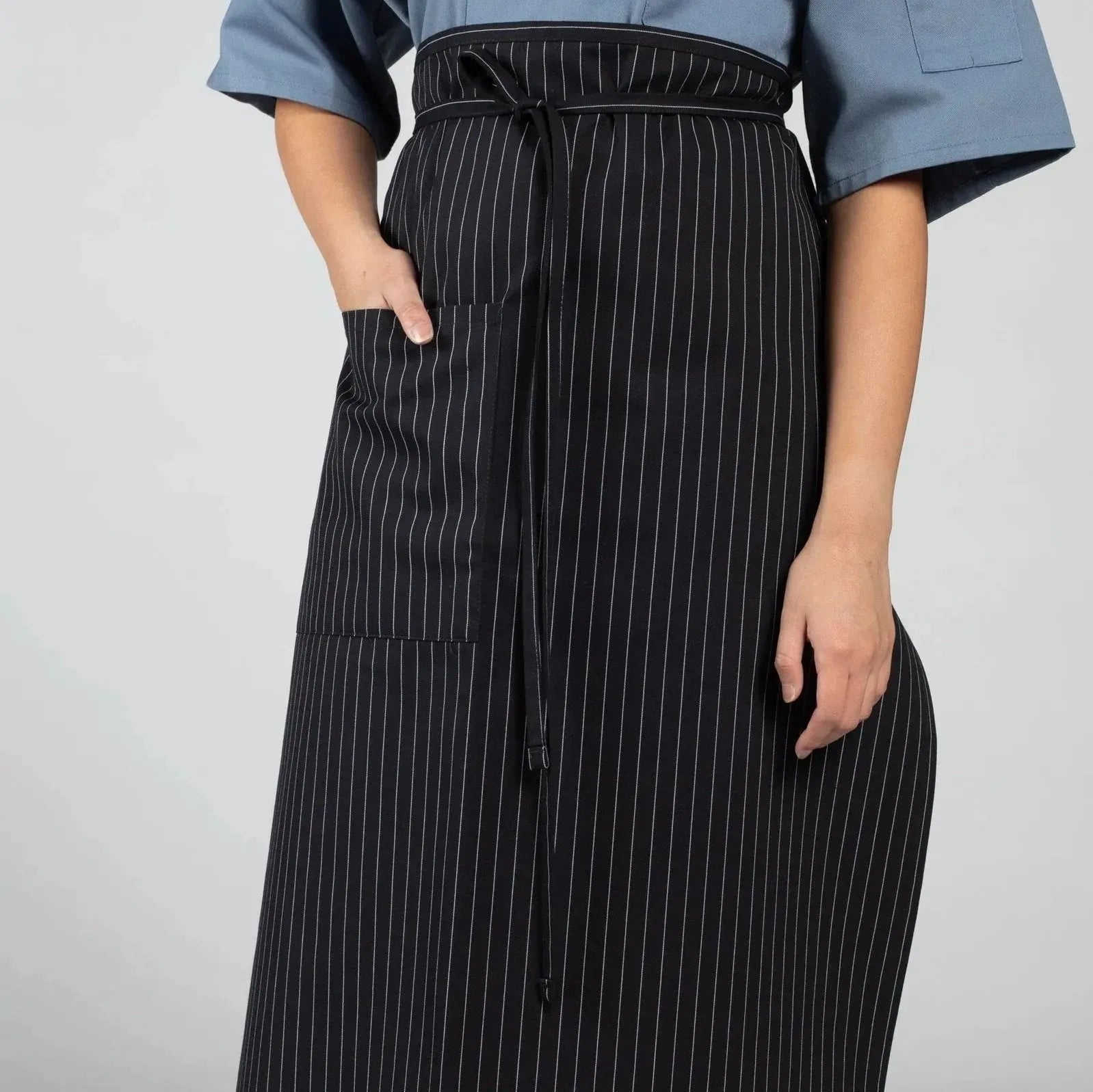 Twill Cotton Blend Full Bistro Aprons with one Pocket